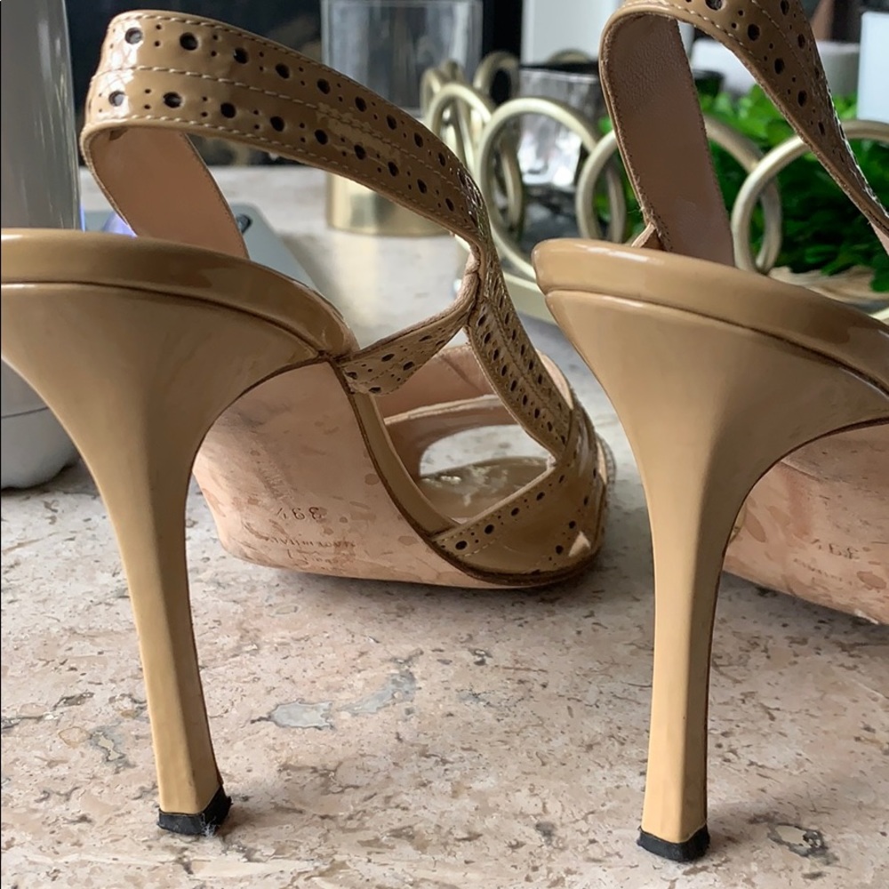 Manolo Blahnik sling back peep toe pumps - Picture 8 of 8